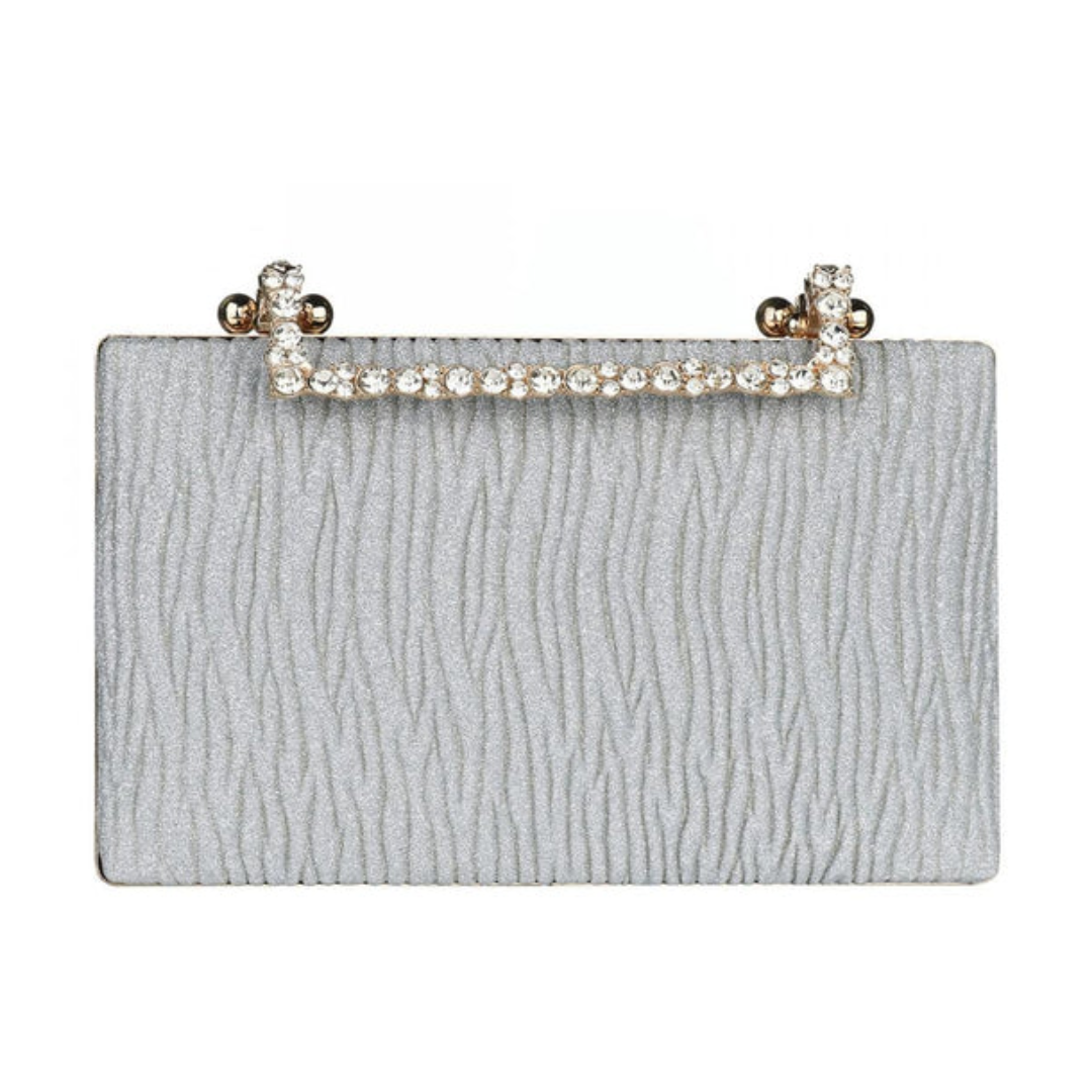 ELOAL Elegant Pleated Evening Clutch for Stylish Occasions