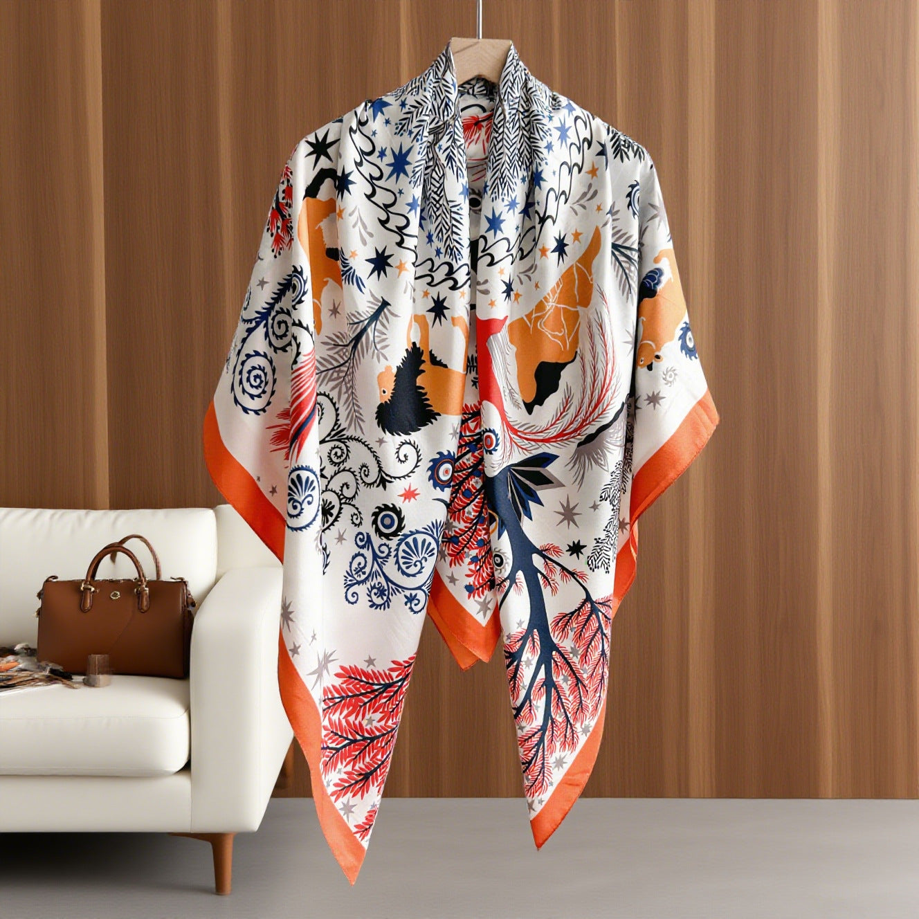 ELOAL Stylish Women's Large Square Scarf for Fashionable Looks