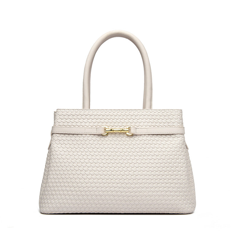 ELOAL Stylish Woven Pattern Large Capacity Women's Handbag