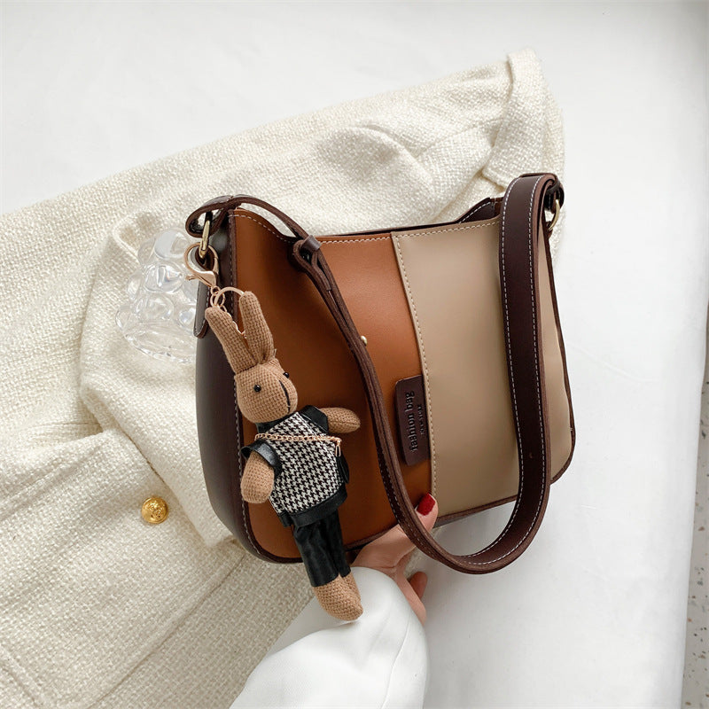 ELOAL Stylish Color Block Shoulder Bag for Trendy Fashion Lovers