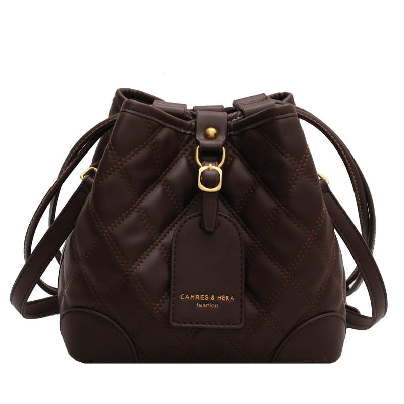 ELOAL Stylish Embroidered Bucket Crossbody Bag for Women