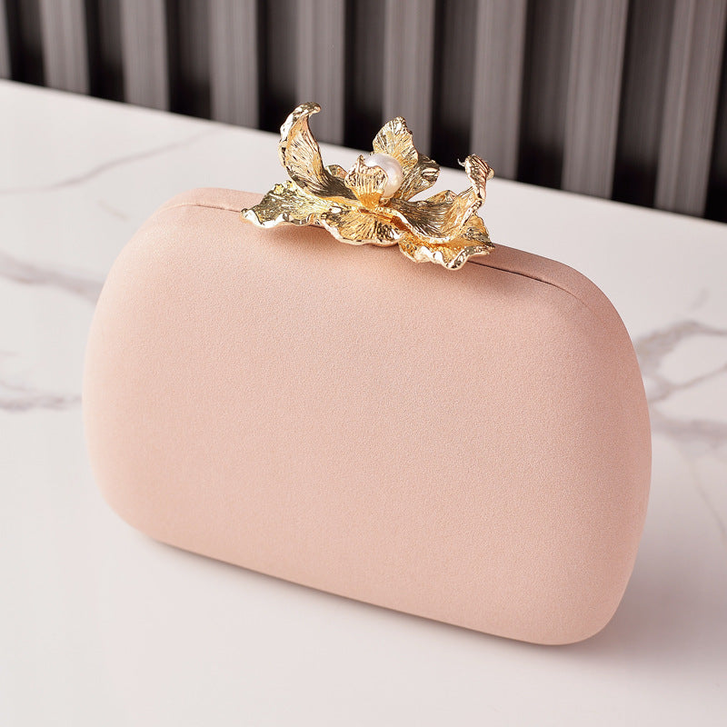ELOAL Elegant Floral Pearl Clutch Bag for Stylish Events