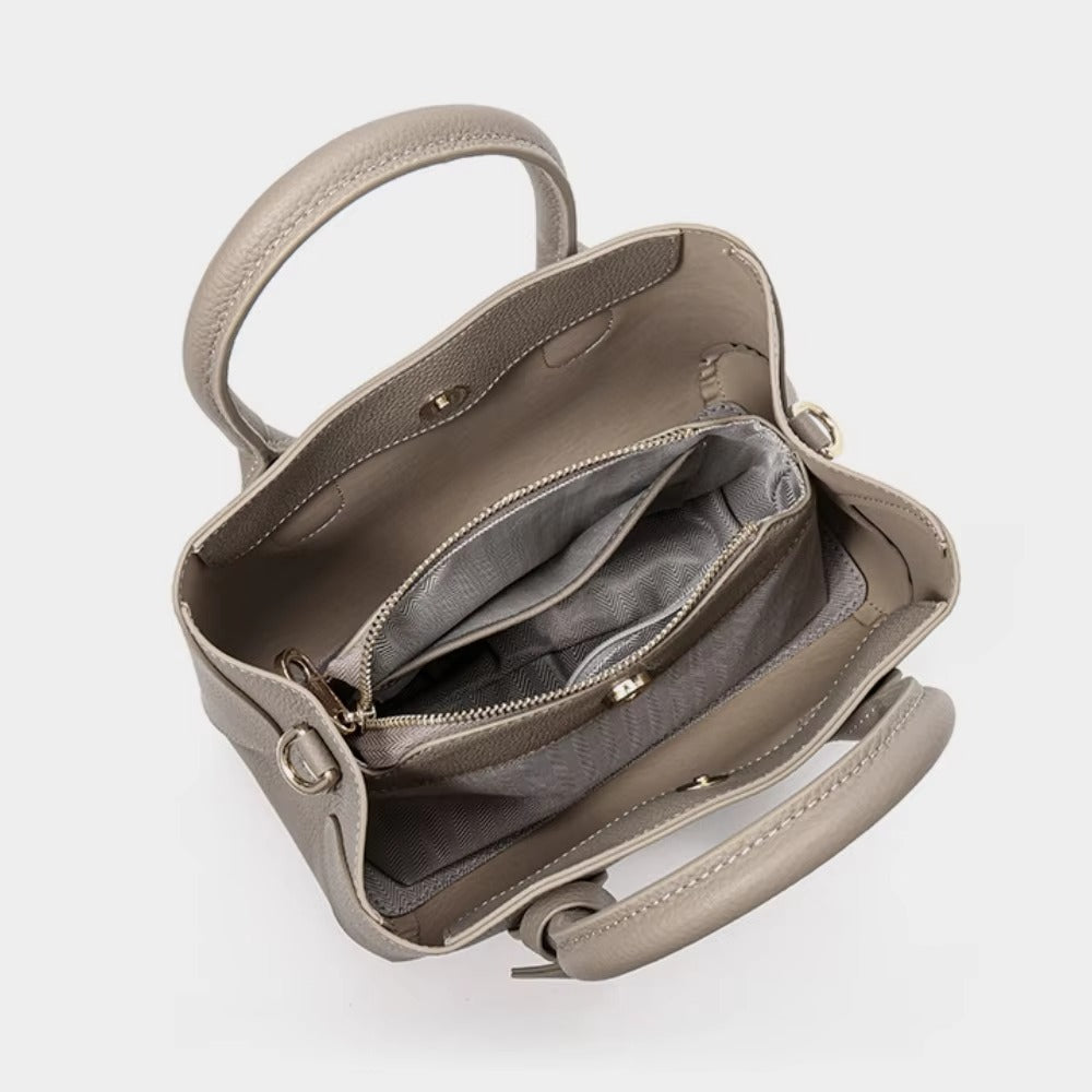 ELOAL Stylish Genuine Leather Crossbody Bag for Women – Large Capacity Everyday Handbag