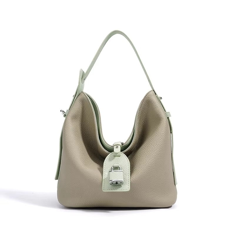 ELOAL Stylish Leather Bucket Handbag for Women – Large-Capacity Shoulder & Crossbody Bag