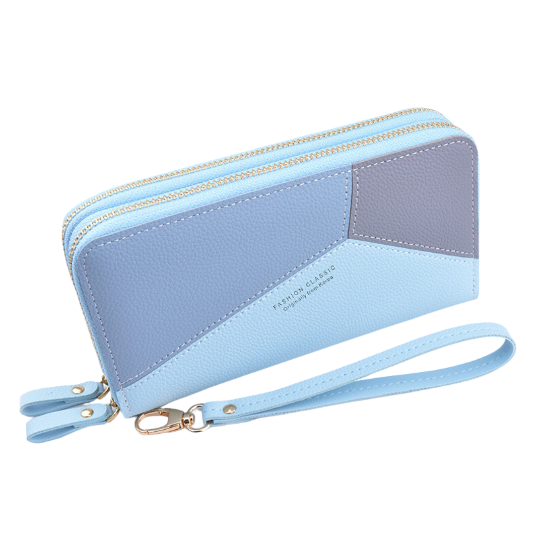 ELOAL Stylish Contrast Color Ladies' Wallet