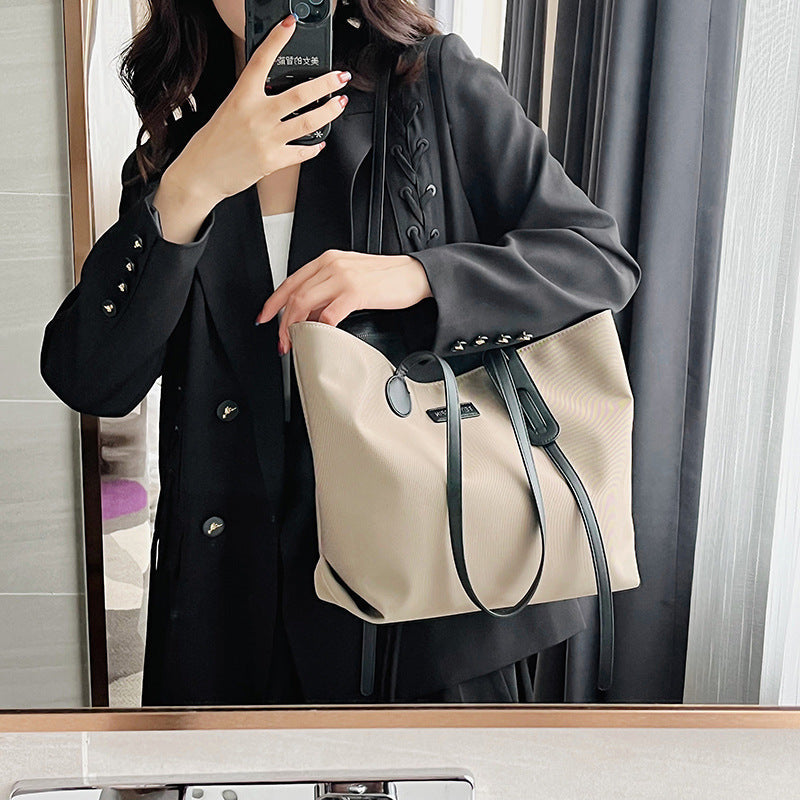 ELOAL Stylish Waterproof Nylon Commuter Shoulder Tote Bag