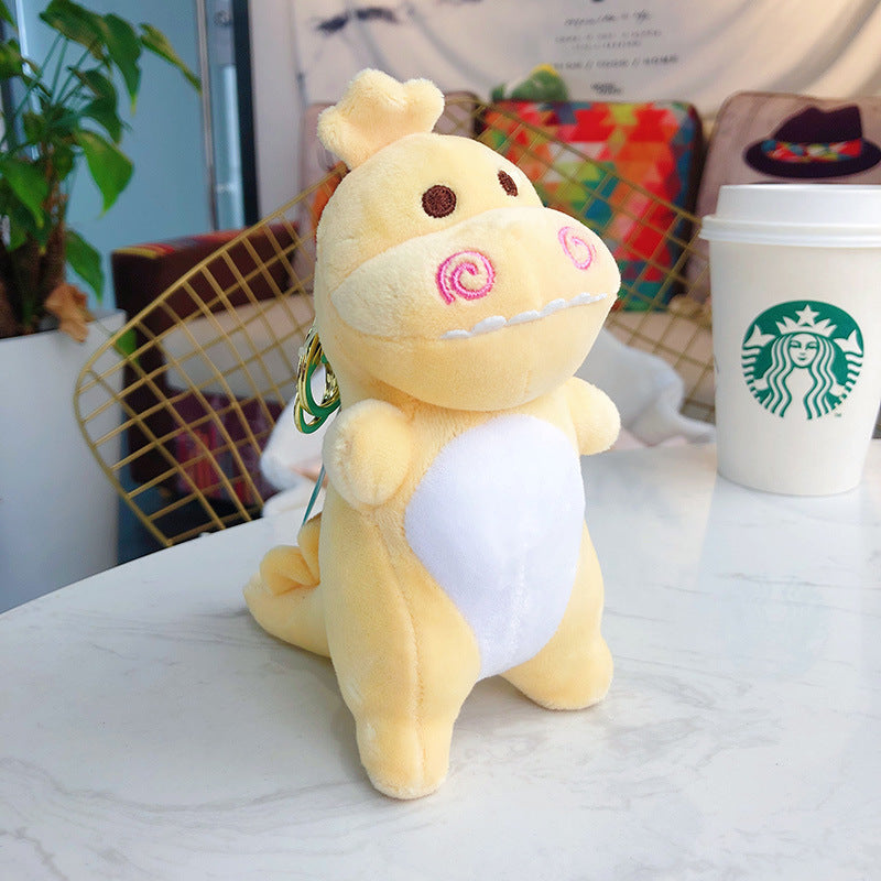 ELOAL Cute Dinosaur Plush Bag Charm - Trendy Accessory for Bags