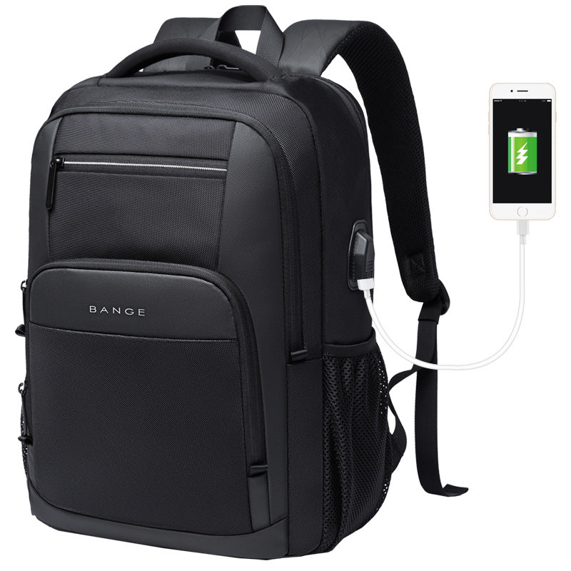 ELOAL Stylish Men's Oxford Backpack with USB Charging Port