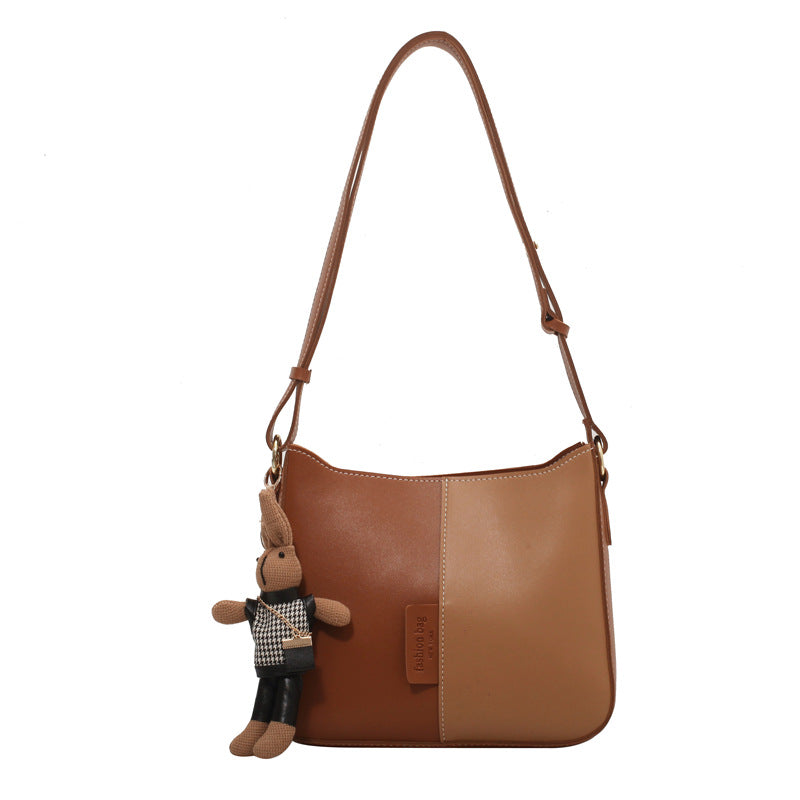 ELOAL Stylish Color Block Shoulder Bag for Trendy Fashion Lovers