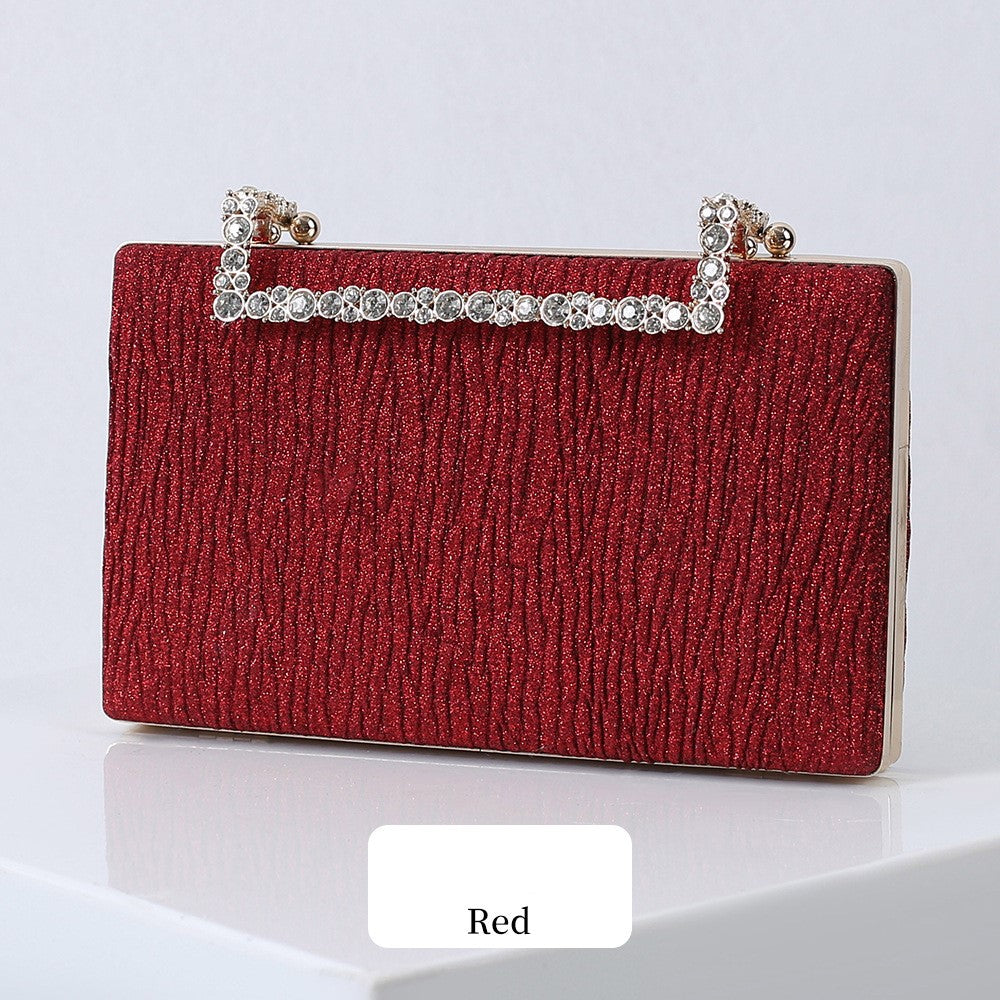 ELOAL Elegant Pleated Evening Clutch for Stylish Occasions