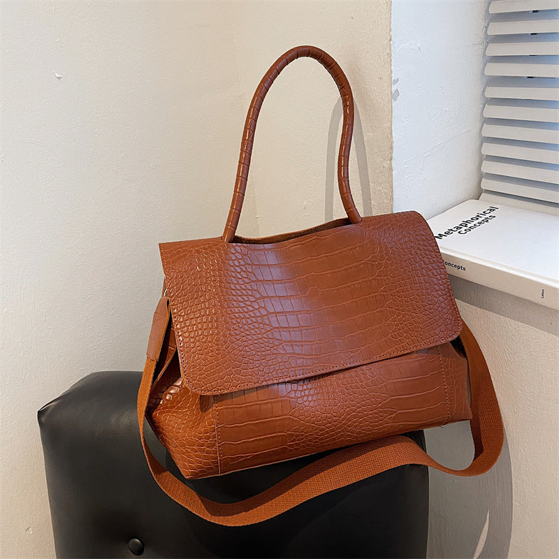 ELOAL Stylish Wide-Band Commuter Shoulder Tote Bag