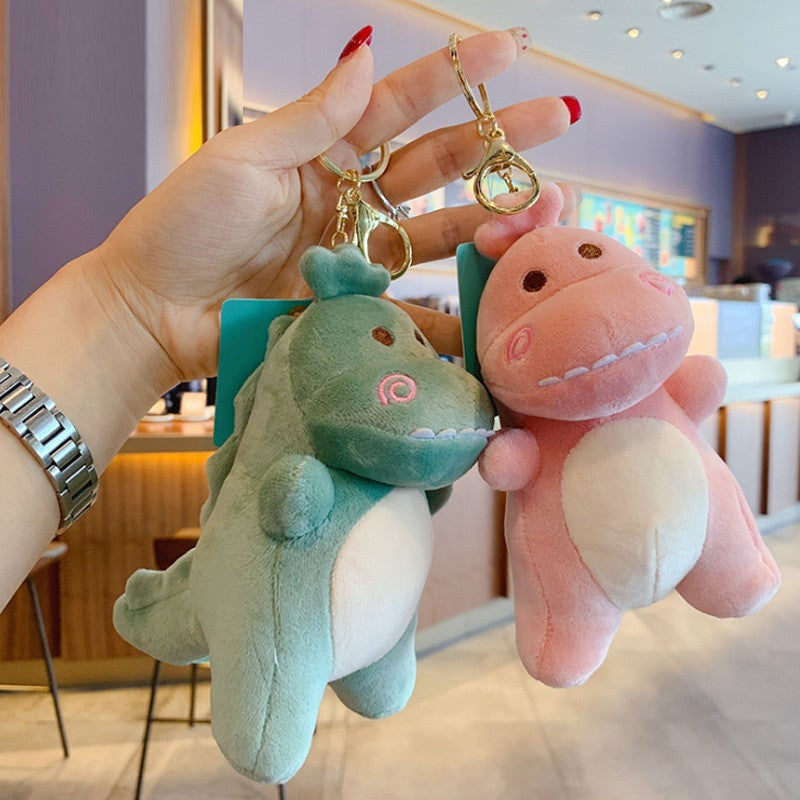 ELOAL Cute Dinosaur Plush Bag Charm - Trendy Accessory for Bags