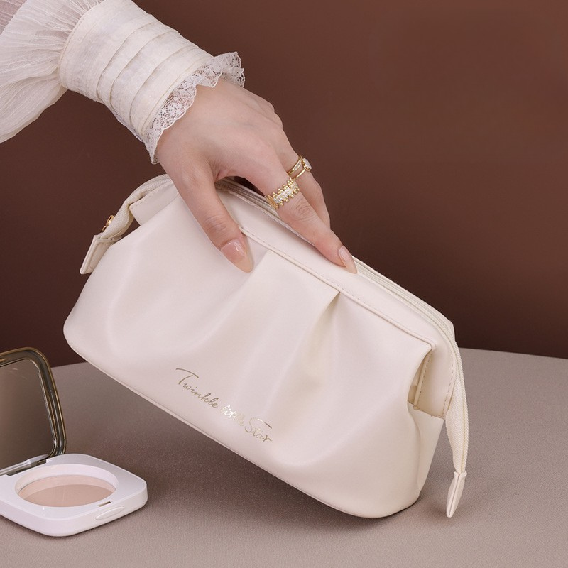 ELOAL Elegant Soft Touch Cosmetic Bag for Stylish Organization