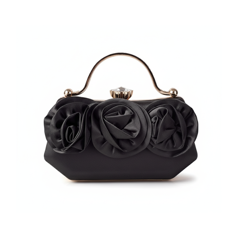 ELOAL Elegant Satin Top-Handle Clutch for Stylish Outings