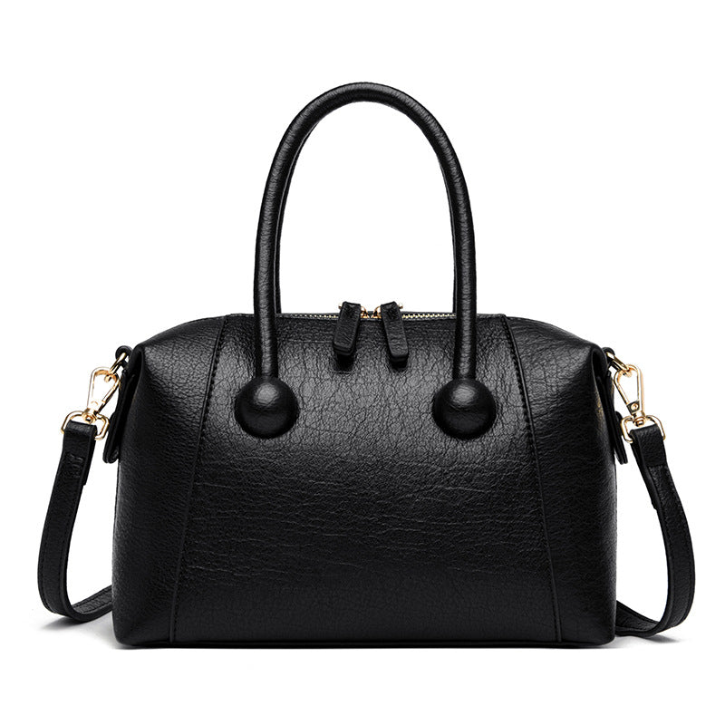 ELOAL Elegant High-End Leather Pillow Handbag for Stylish Women