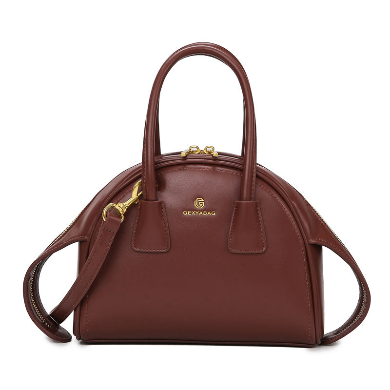 ELOAL Elegant Semi-Circle Textured Handbag - Stylish Small Purse