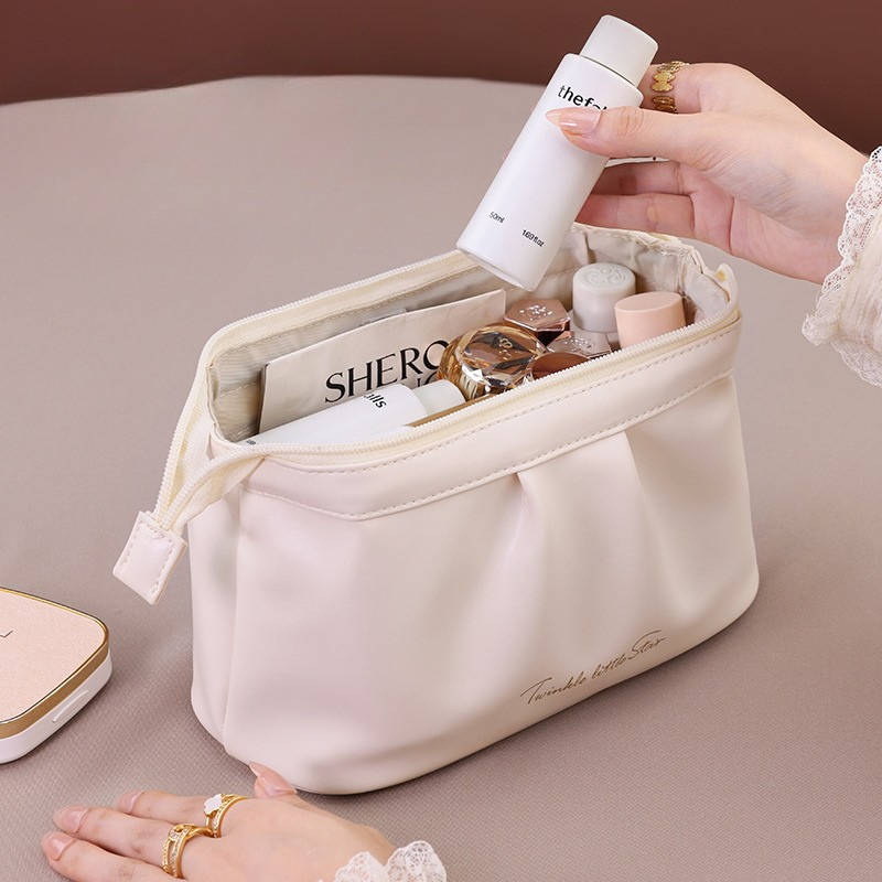ELOAL Elegant Soft Touch Cosmetic Bag for Stylish Organization