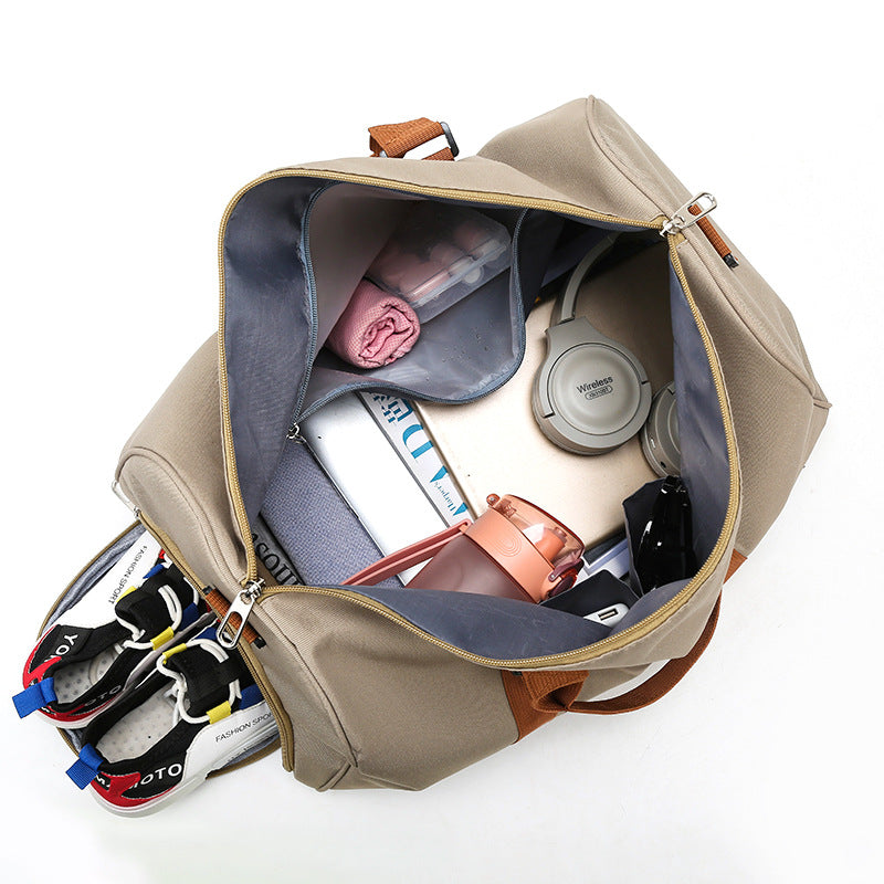 ELOAL Stylish Women's Oxford Gym Bag with Shoe Compartment