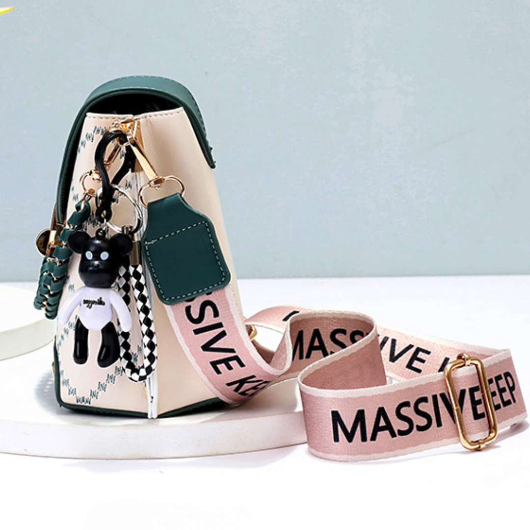 ELOAL Stylish Chain Bucket Crossbody Underarm Bag