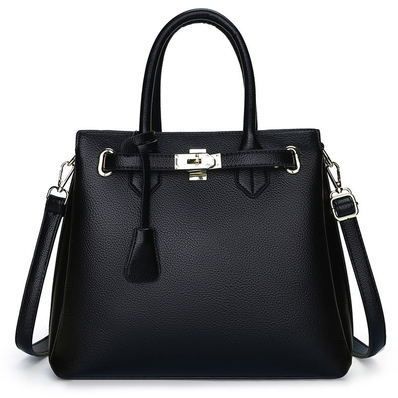 ELOAL Stylish Retro Lychee Pattern Handbag for Women