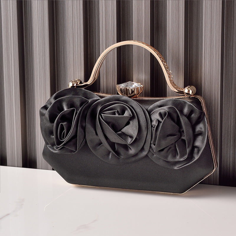 ELOAL Elegant Satin Top-Handle Clutch for Stylish Outings