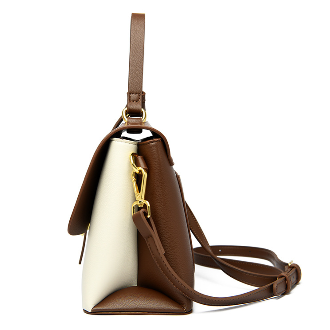 ELOAL Elegant Cowhide Pattern Handbag for Fashionable Women