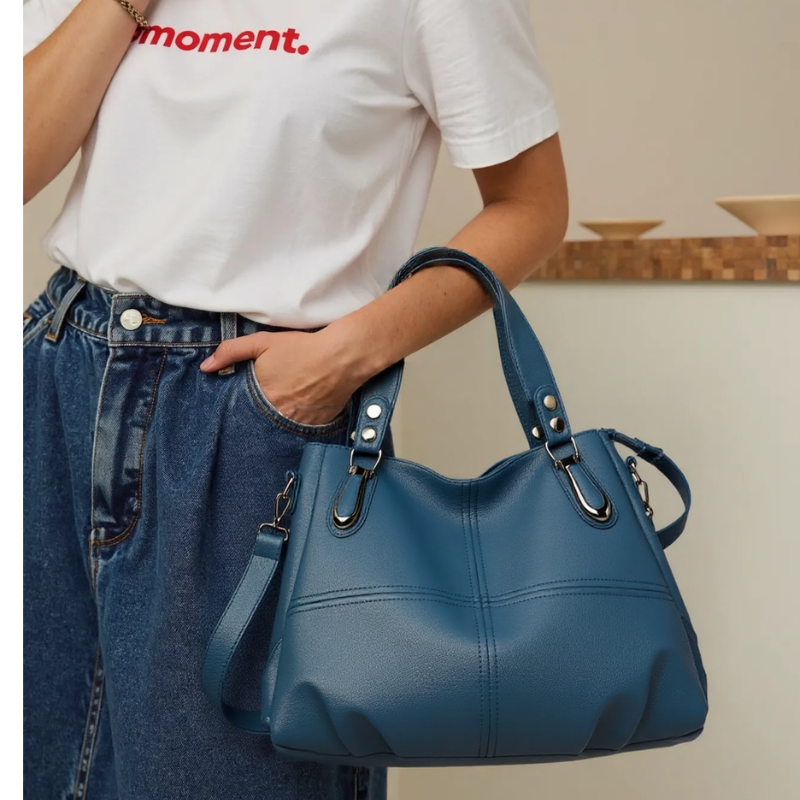 ELOAL Stylish Large Capacity Shoulder Bag for Autumn Fashion