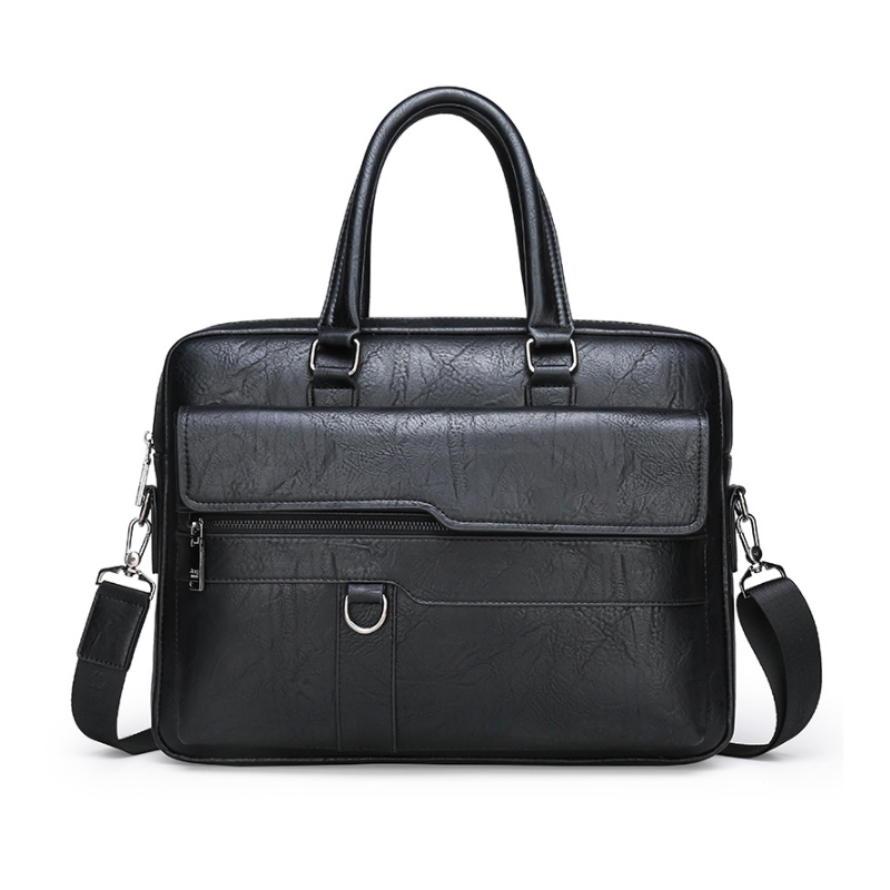 ELOAL Stylish Men's Leather Laptop Briefcase