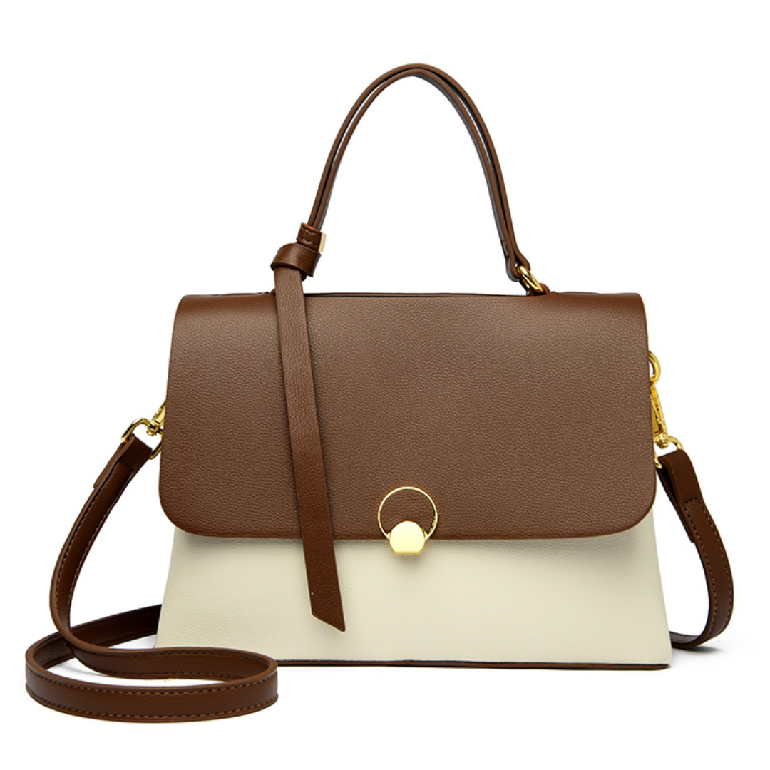 ELOAL Elegant Cowhide Pattern Handbag for Fashionable Women
