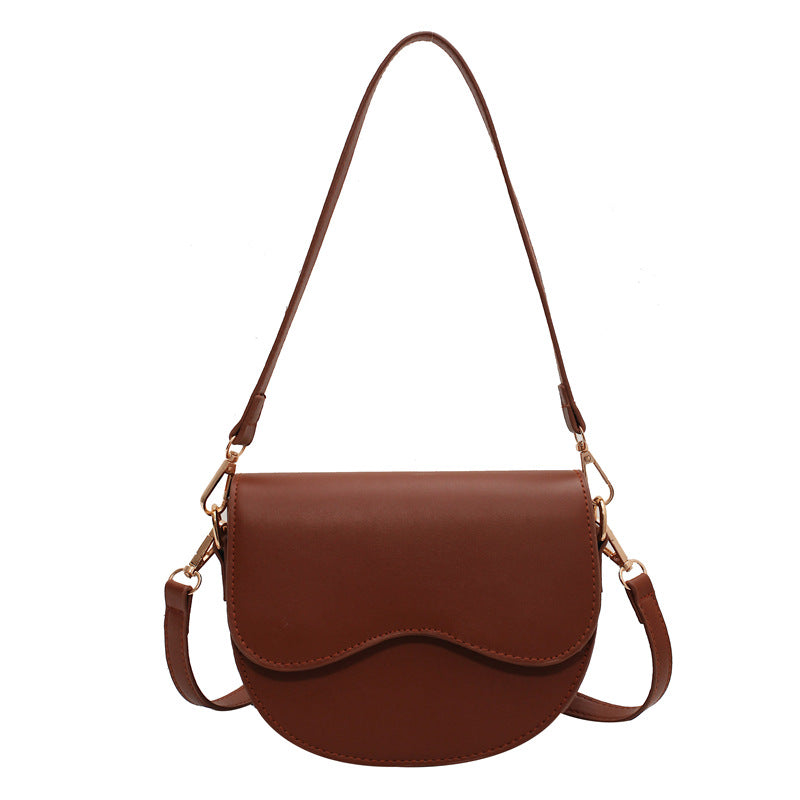 ELOAL Stylish Retro Saddle Crossbody Bag for Autumn Fashion