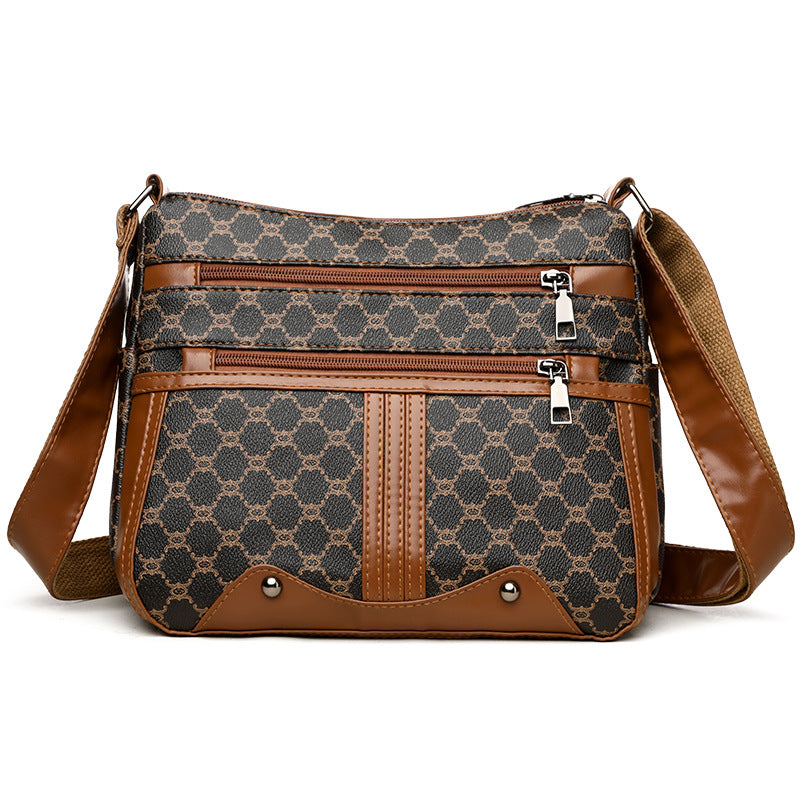 ELOAL Stylish Splicing Pattern Shoulder Bag for Fashion Lovers
