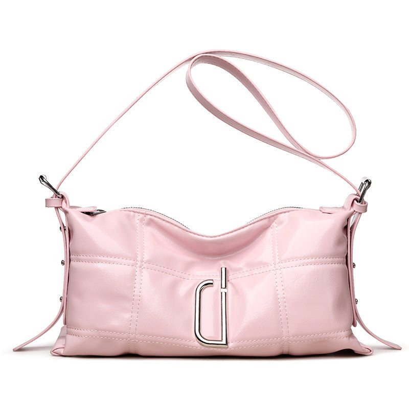 ELOAL Stylish Crackle Texture Shoulder Bag