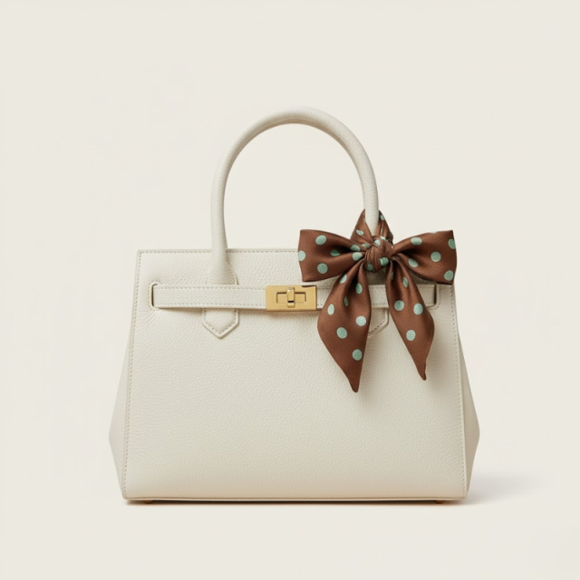 ELOAL Stylish Polka Dot Triangle Scarf for Fashionable Looks