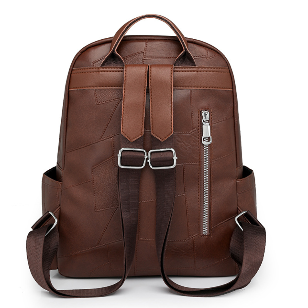 ELOAL Stylish Large Capacity Women's Leather Backpack