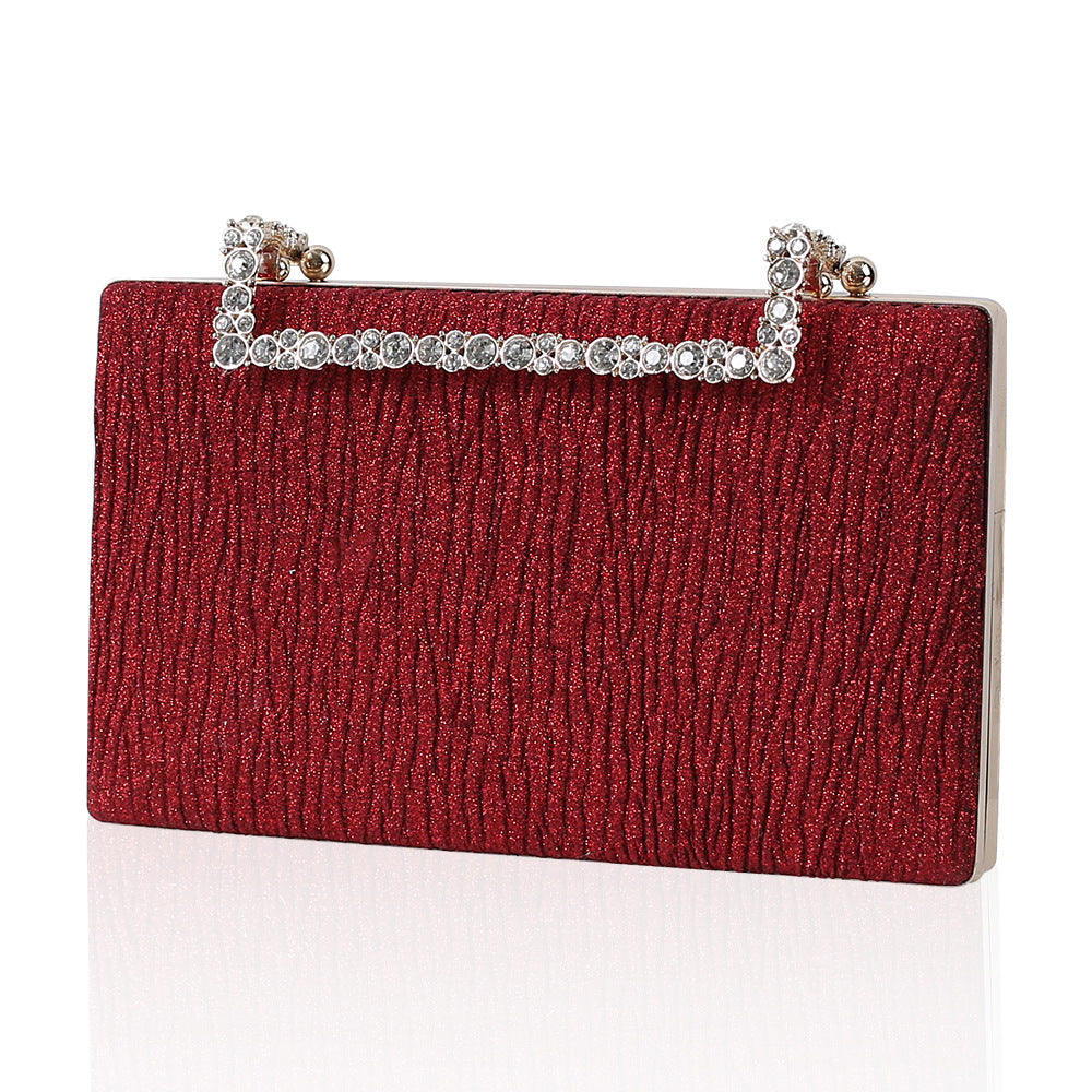 ELOAL Elegant Pleated Evening Clutch for Stylish Occasions