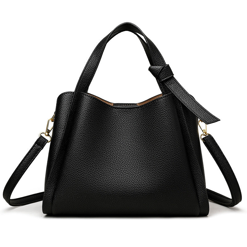 ELOAL Stylish PU Leather Bucket Shoulder Bag for Everyday Use