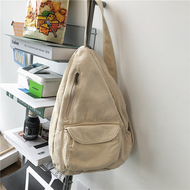 ELOAL Stylish Nylon Canvas Crossbody Chest Bag for Everyday Use
