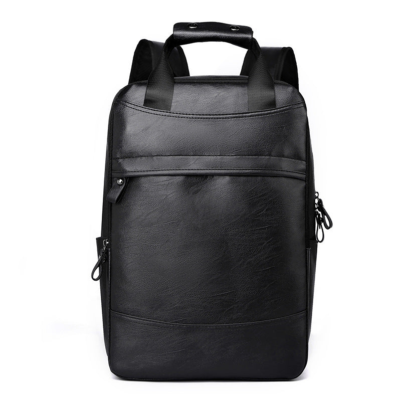 ELOAL Stylish Men's Leather Travel Backpack - Large Capacity Design