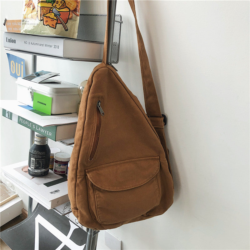 ELOAL Stylish Nylon Canvas Crossbody Chest Bag for Everyday Use