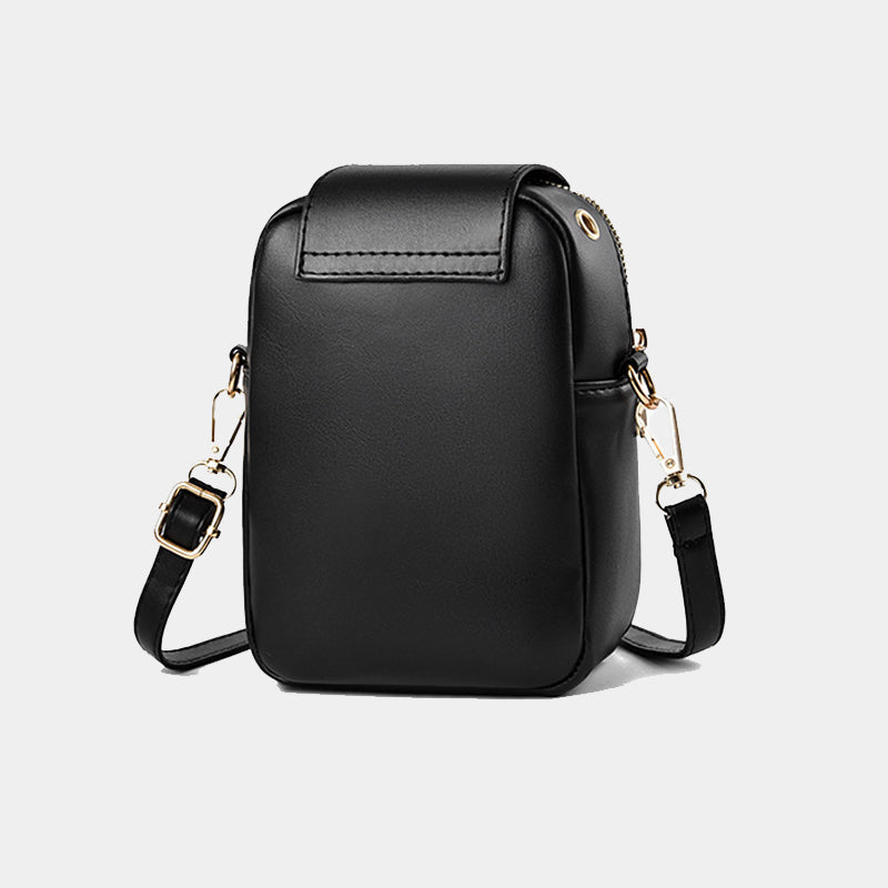 ELOAL Stylish Compact Crossbody Bag for Mobile Phones
