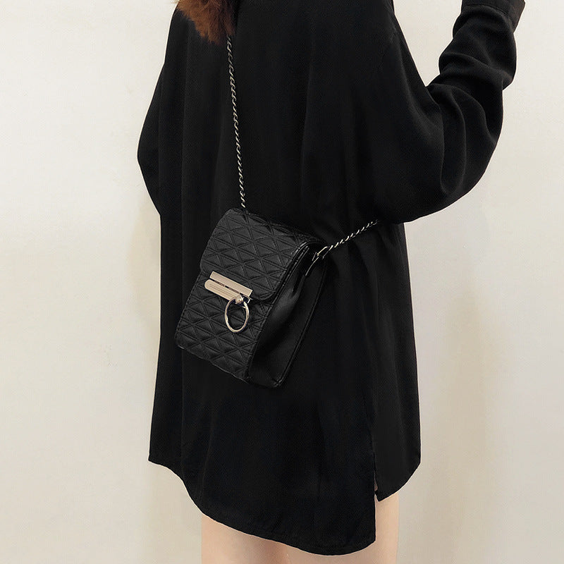 ELOAL Stylish Chain Mini Crossbody Mobile Phone Bag