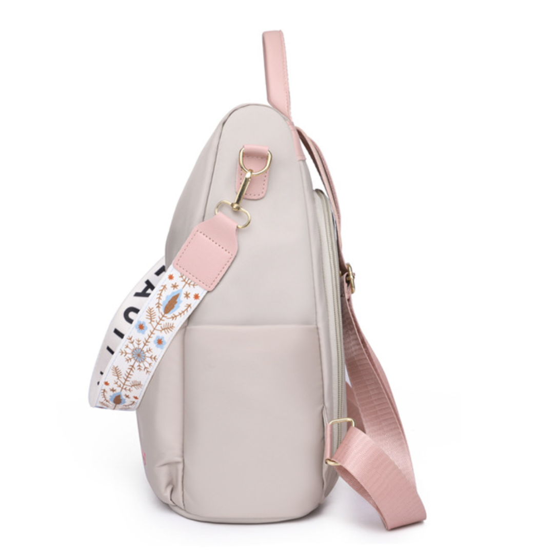 ELOAL Stylish Embroidered Canvas Oxford Travel Backpack