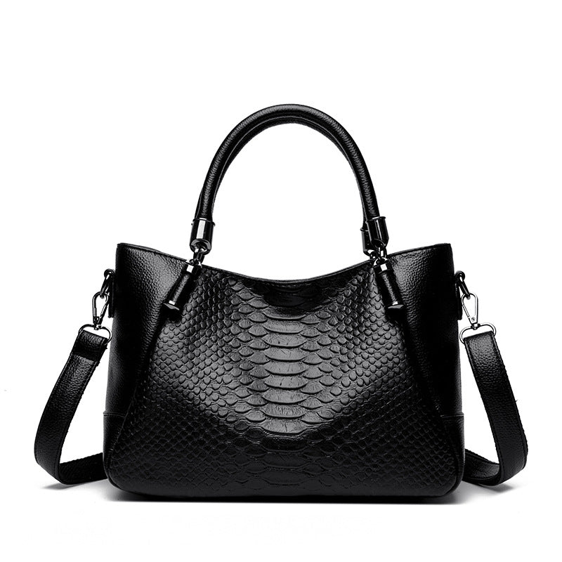 ELOAL Stylish Crocodile Pattern Shoulder Bag for Women