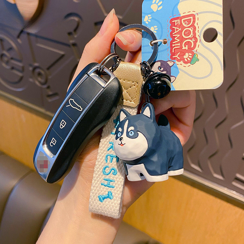 ELOAL Creative Husky Resin Bag Charm - Stylish Accessory for Bags