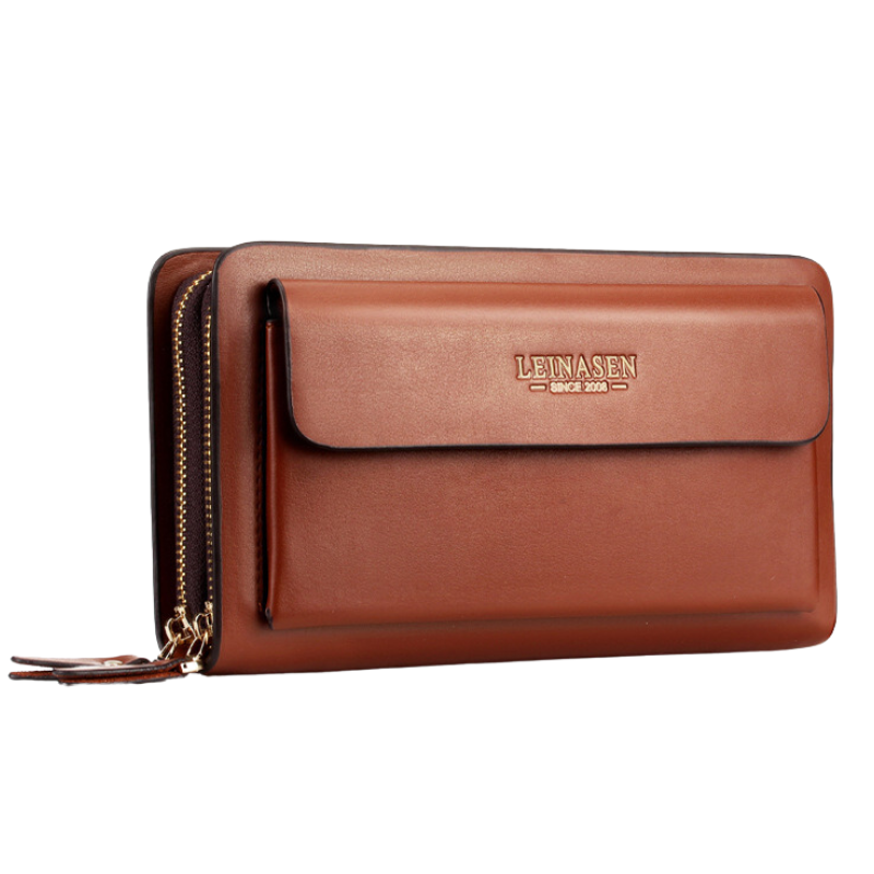 ELOAL Elegant Long Zipper Business Wallet for Men