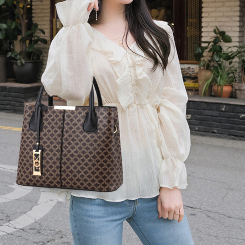 ELOAL Stylish Retro Printed Handbag for Trendy Fashion Lovers