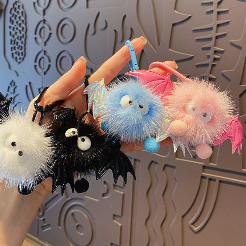 ELOAL Stylish Mink Fur Bag Charm for Trendy Accessories