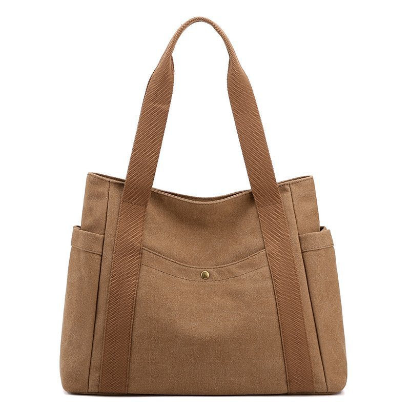 ELOAL Stylish Multi Pocket Tote Bag for Everyday Use