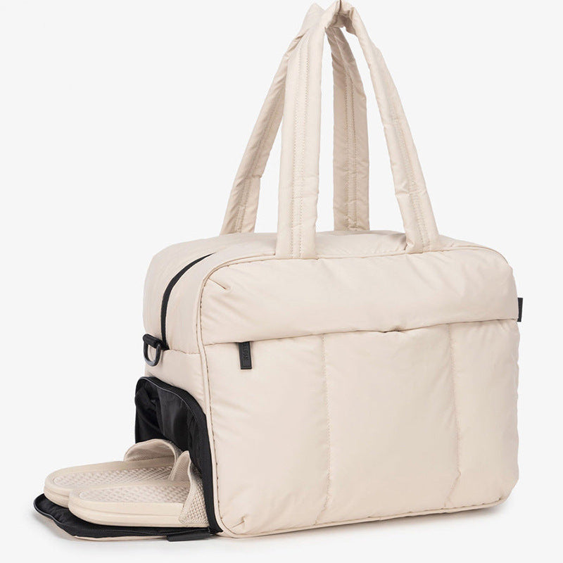 ELOAL Stylish Winter Puffer Tote Bag for Everyday Use