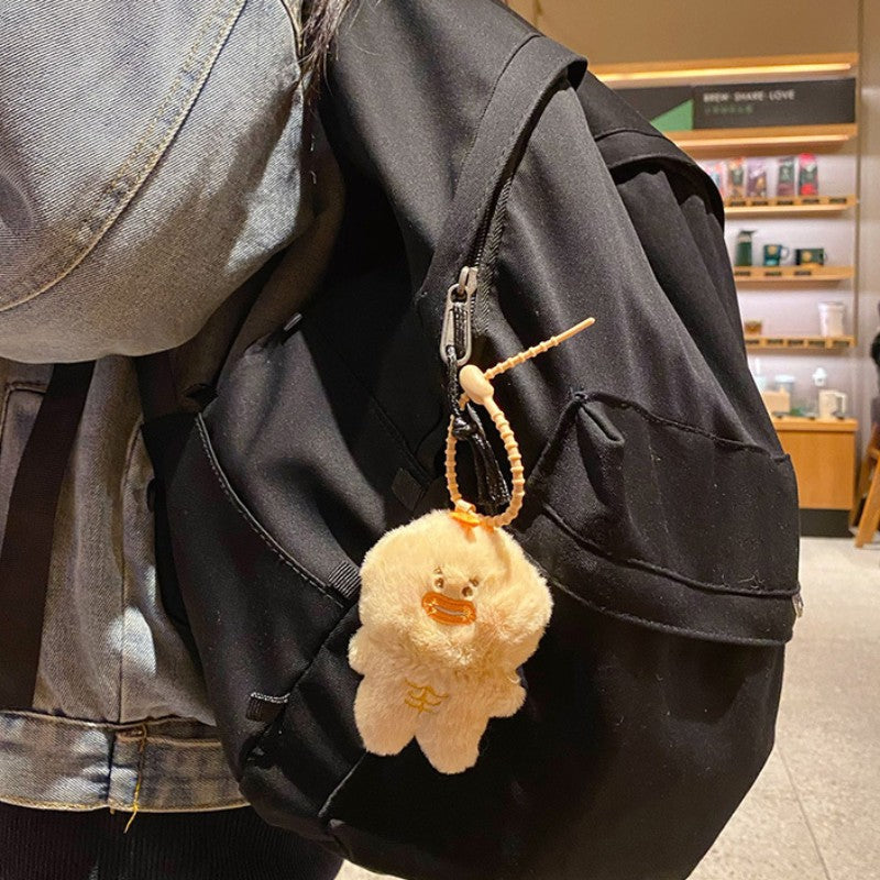 ELOAL Stylish Muscle Duck Plush Bag Charm for Trendy Accessories